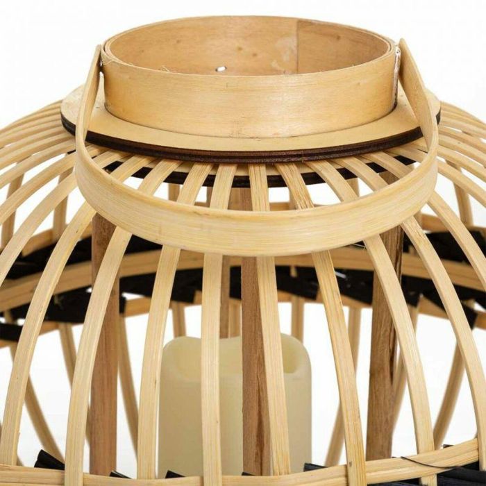 Farol Alexandra House Living Natural Bambú 37 x 30 x 37 cm 3 Farol Alexandra House Living Natural Bambú 37 x 30 x 37 cm 3