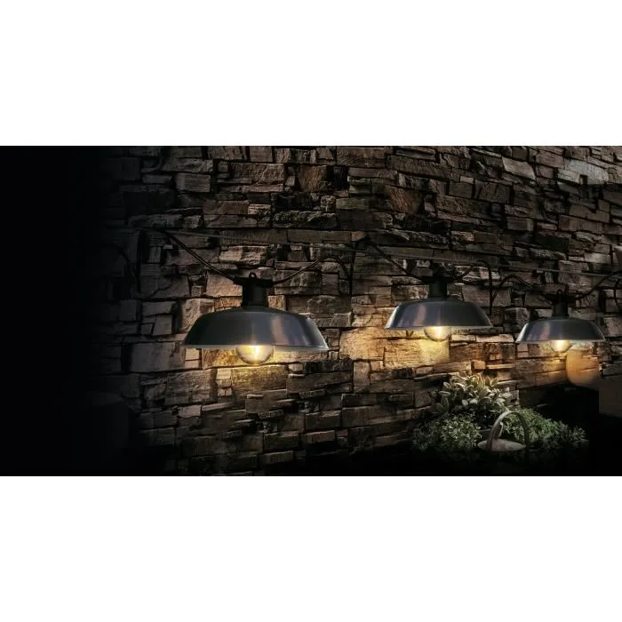 Rio AUC3760194394466 Guirnalda Solar Vintage 7,50 m Gris 1