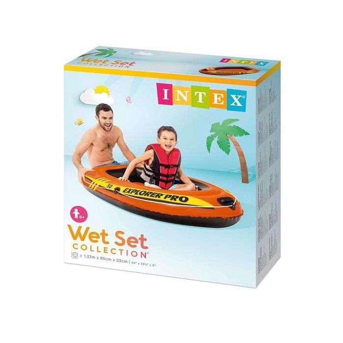 Intex Barca Hinchable Explorer Pro 50 137x85x23 cm para + 6 Años Intex Barca Hinchable Explorer Pro 50 137x85x23 cm para + 6 Años