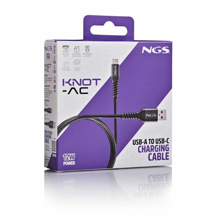 Soporte para Portátil NGS KNOT-AC 1 m Negro 4 Soporte para Portátil NGS KNOT-AC 1 m Negro 4