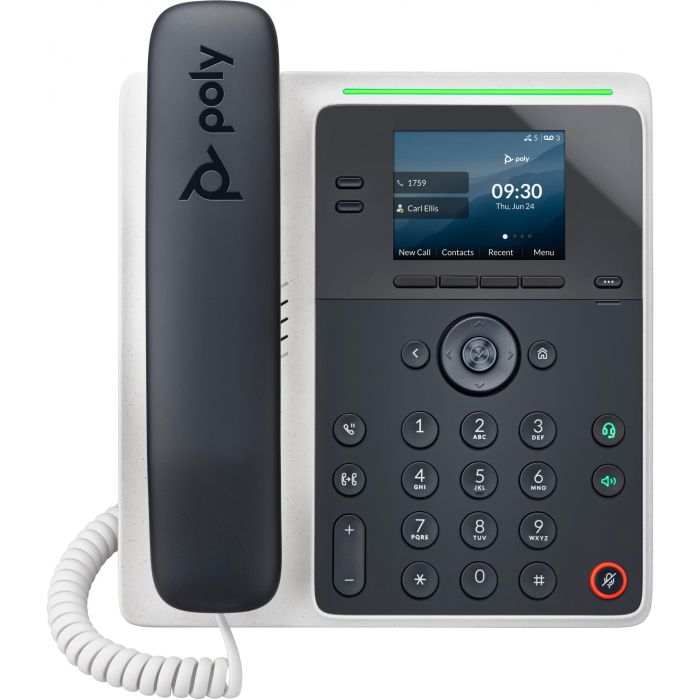 HP Poly Edge E100 IP Phone PoE Negro con Pantalla IPS 2.8" y Altavoz - Teléfono de Escritorio con Gigabit Ethernet 0 HP Poly Edge E100 IP Phone PoE Negro con Pantalla IPS 2.8" y Altavoz - Teléfono de Escritorio con Gigabit Ethernet 0