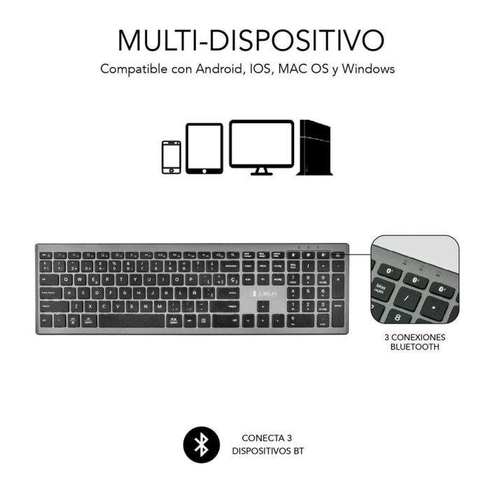 SUBBLIM SUBKB-2PUE201 teclado 3 SUBBLIM SUBKB-2PUE201 teclado 3