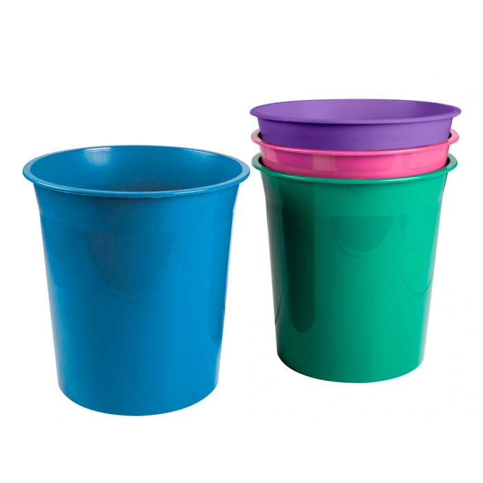 Liderpapel Papelera Plástico Menta Opaco 13 Litros 275x285 mm 6