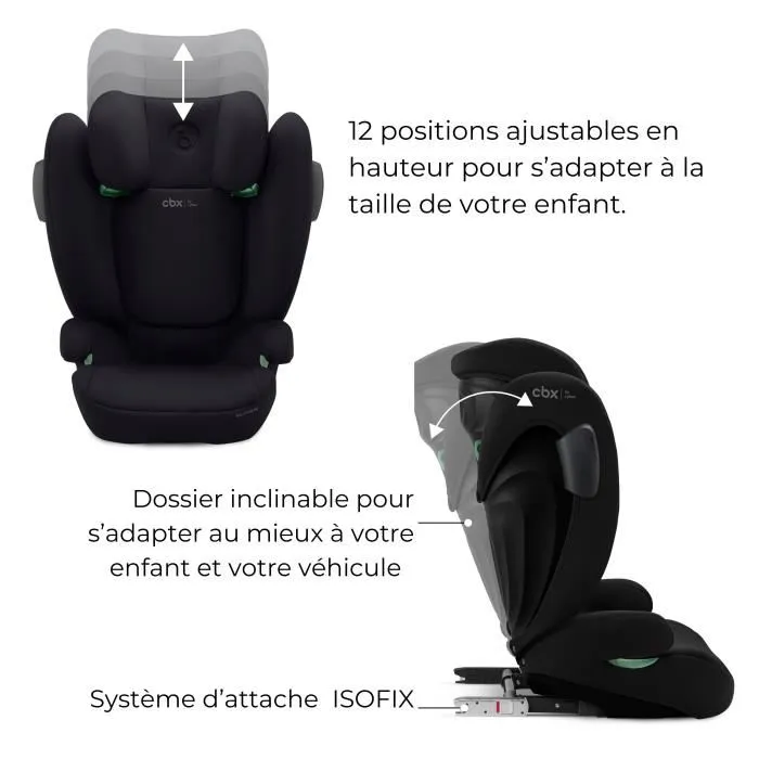 Cbx By Cybex Silla de coche SOLUTION B3 I-FIX Grupo 2/3 3 a 12 años Negro | CYB1692751984062 2