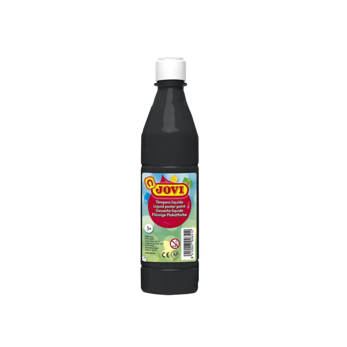Jovi Témpera Líquida School Negro Botella 500 mL 1 Jovi Témpera Líquida School Negro Botella 500 mL 1