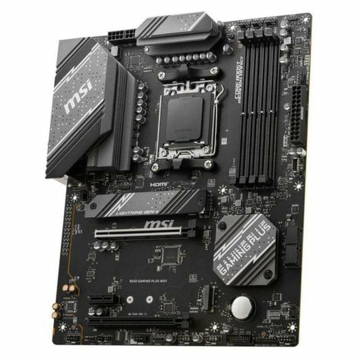 MSI Placa Base B650 GAMING PLUS WiFi, AMD AM5, ATX, DDR5, Wi-Fi 6, USB 3.2 Gen2, para AMD Ryzen 7000 Series 2