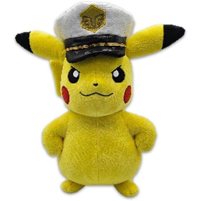 Peluche Capitán Pikachu 20 cm - BANDAI - Pokémon - A partir de 2 años Peluche Capitán Pikachu 20 cm - BANDAI - Pokémon - A partir de 2 años