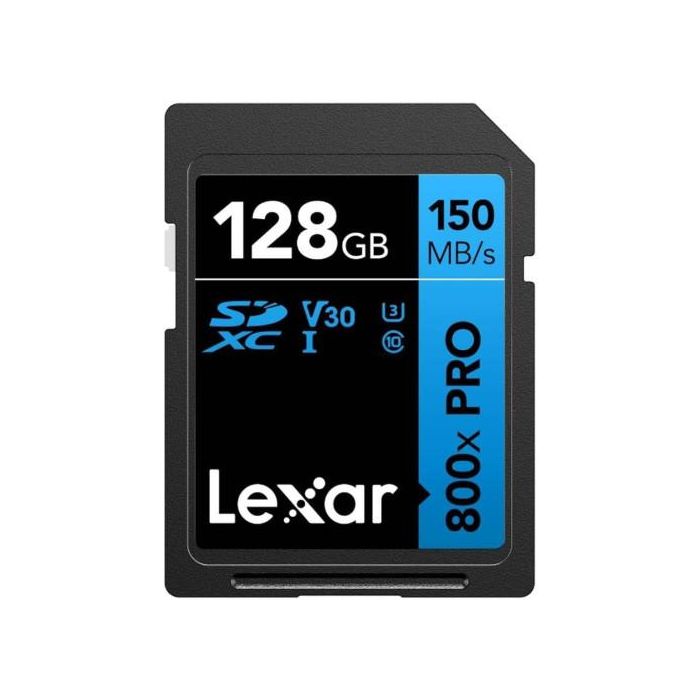 Tarjeta de Memoria Micro SD con Adaptador Lexar LSD0800P128G-BNNNG 128 GB 3