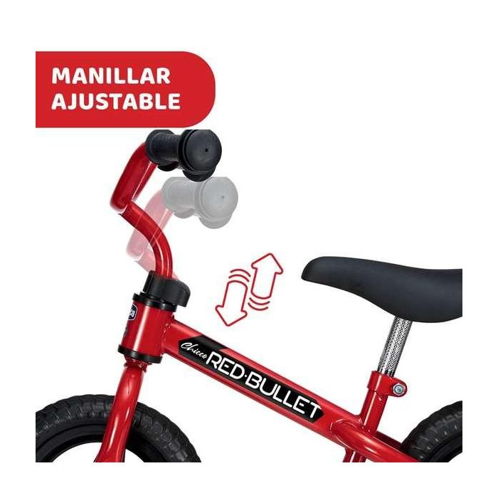 Chicco Bicicleta sin pedales Bullet roja 10 pulgadas perfecta para adquirir el equilibrio 6 Chicco Bicicleta sin pedales Bullet roja 10 pulgadas perfecta para adquirir el equilibrio 6
