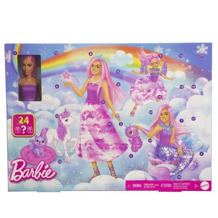 Barbie - Calendario de Adviento - Con muñeca de moda y 24 sorpresas - Barbie - JFL66 4