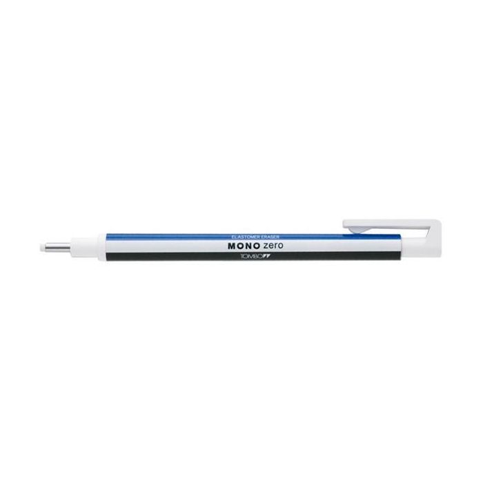 Tombow Portagomas Mono Zero Punta 2,3 mm Redonda Cuerpo Blanco-Azul-Negro