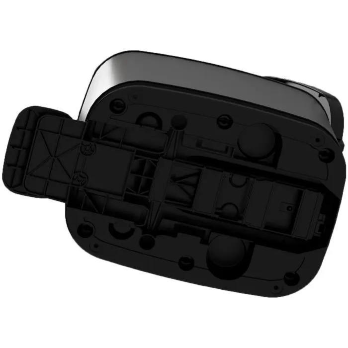 Kis Papelera con pedal Chic Bin Style L 50 L Negro Polipropileno Anillo retención bolsa Sellado antiolor Pedal retráctil Varillas metal 3