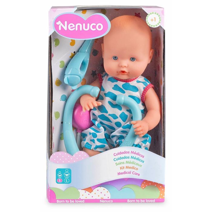 Nenuco 7/10315 Muñeco Cuidados con Accesorios: Nenuco Niño Médico o Nenuco Niña con Biberón y Orinal 2