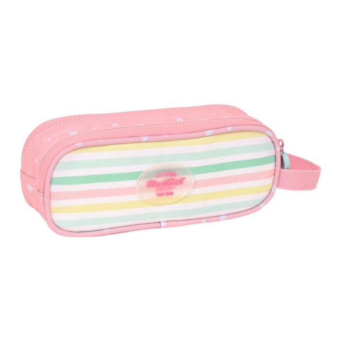Portatodo Doble BlackFit8 Globitos Rosa 21 x 8 x 6 cm 2