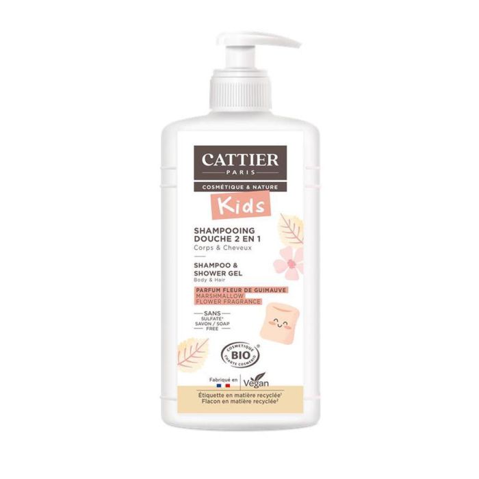 Cattier Champú Gel de Ducha Malvavisco 500ml