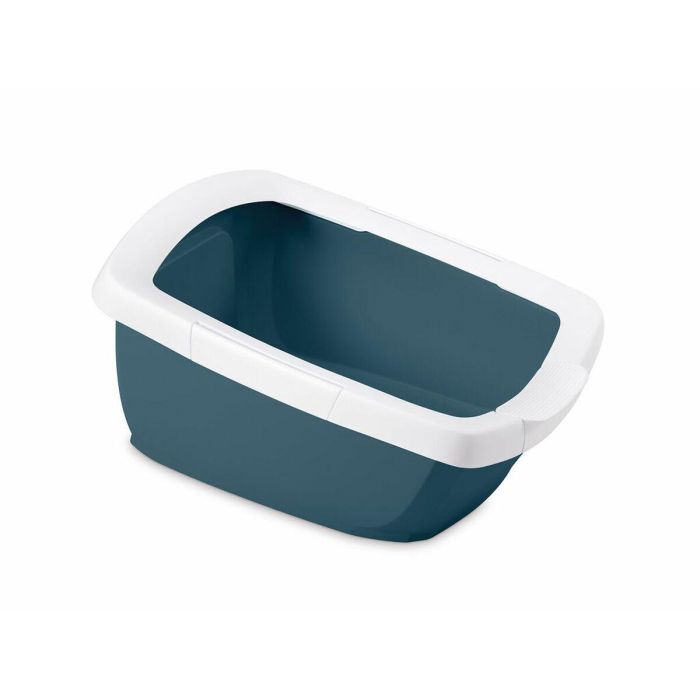 Arenero para Gatos IMAC Azul Blanco 62 x 33 x 49,5 cm 2