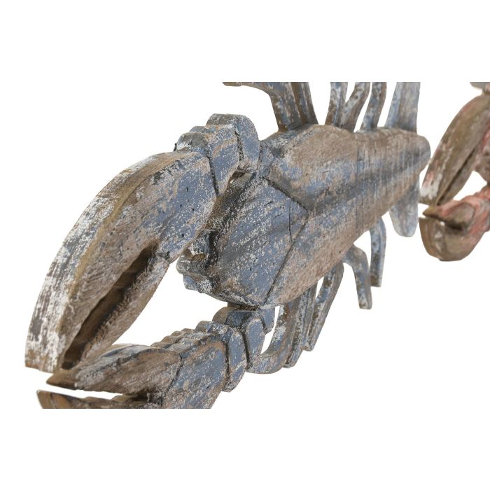 DKD Home Decor Decoración Pared Rojo Azul 2.5 x 25 x 60 cm (2 Unidades) Paulownia Metal DKD Home Decor Decoración Pared Rojo Azul 2.5 x 25 x 60 cm (2 Unidades) Paulownia Metal