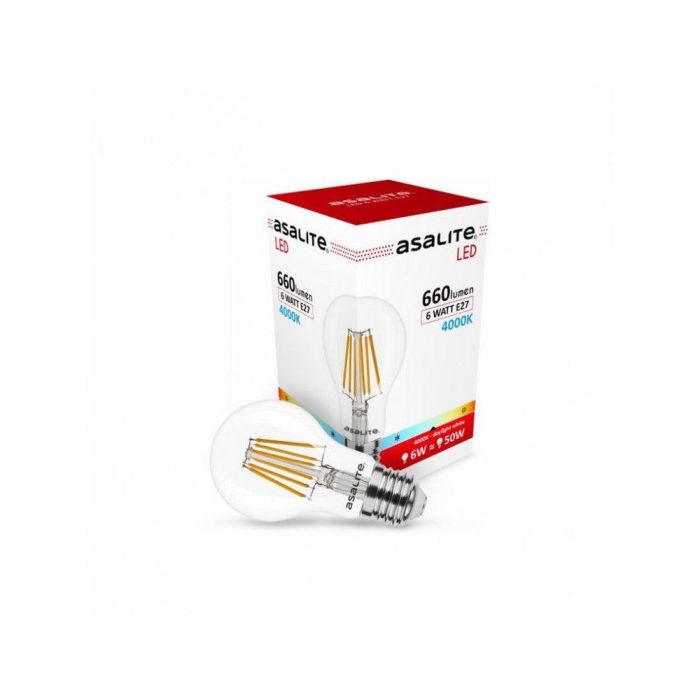Bombilla LED Asalite E27 6W 660Lm 2700K IP20 [ASAL-0118 4 Bombilla LED Asalite E27 6W 660Lm 2700K IP20 [ASAL-0118 4