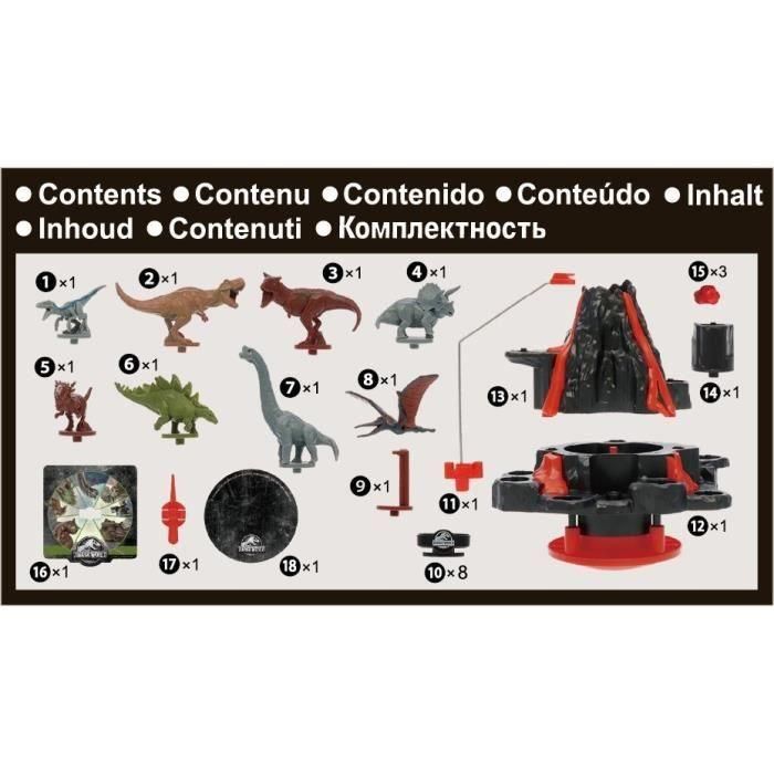 Epoch Jurassic World Shaky Volcano Juego - volcán en erupción inestable con dinosaurios para salvar. Edad mínima recomendada: 4 años. 2 Epoch Jurassic World Shaky Volcano Juego - volcán en erupción inestable con dinosaurios para salvar. Edad mínima recomendada: 4 años. 2