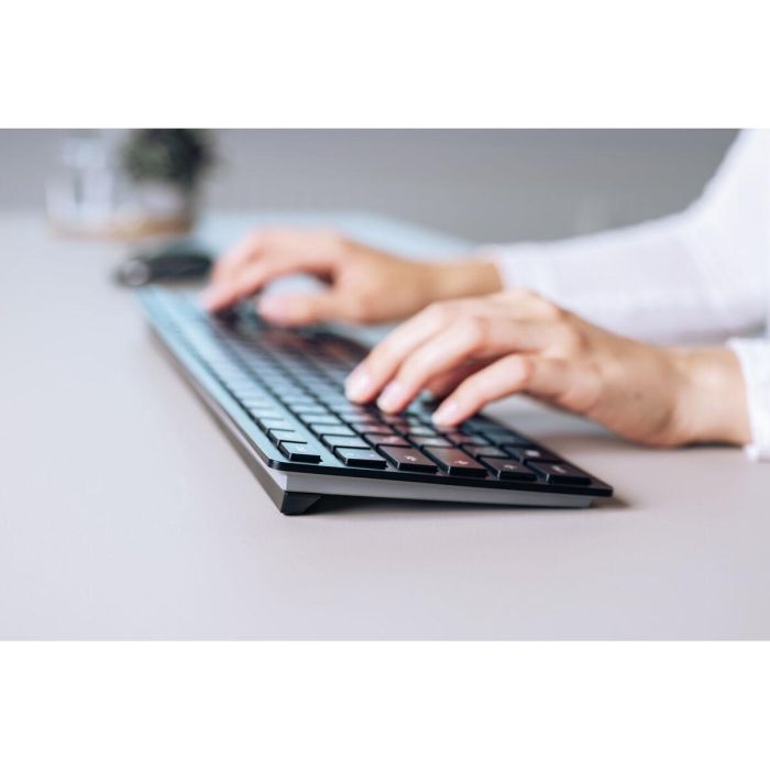 Teclado Bluetooth Cherry KW 9100 SLIM Negro Qwerty Español 1