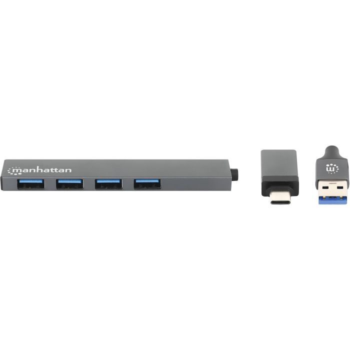 MANHATTAN Kombo-Hub 4Port USB 3.0 Typ-C/Typ-A 4xUSB-A Buchse 2
