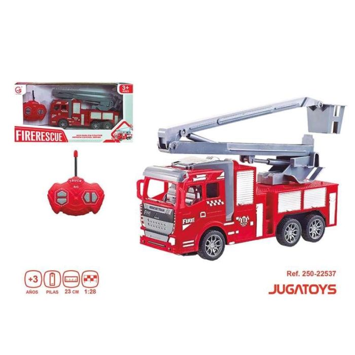 Camión bomberos radio control escala 1:28, 23cm 2