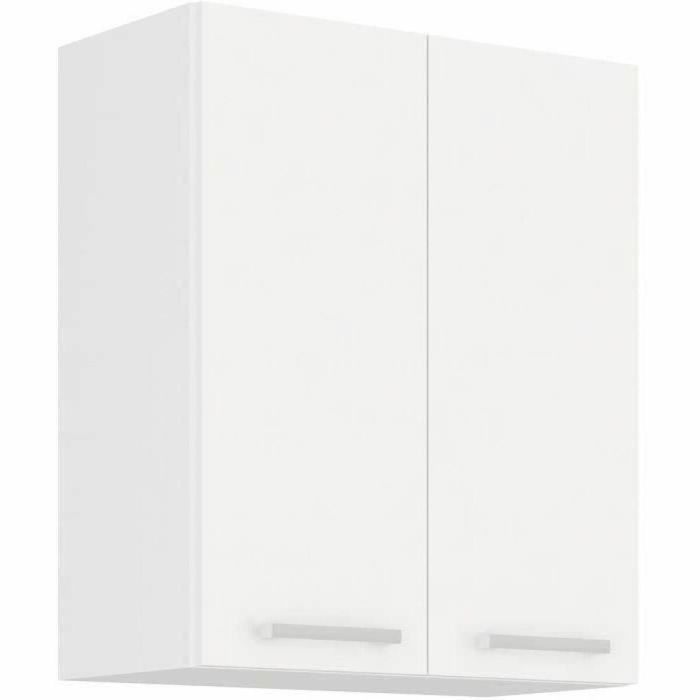 ATLAS Unidad alta con 2 puertas - Decoración blanca - L60 cm ATLAS Unidad alta con 2 puertas - Decoración blanca - L60 cm