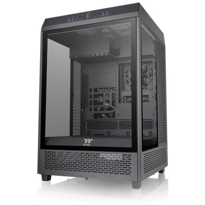 Caja para PC - THERMALTAKE - The TOWER 500 (Negro) - Caja sin fuente de alimentación - Torre mediana - Formato E-ATX