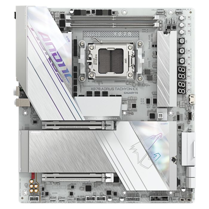 Gigabyte X870 AORUS TACHYON ICE Placa Base, AMD X870, Socket AM5, ATX, DDR5
