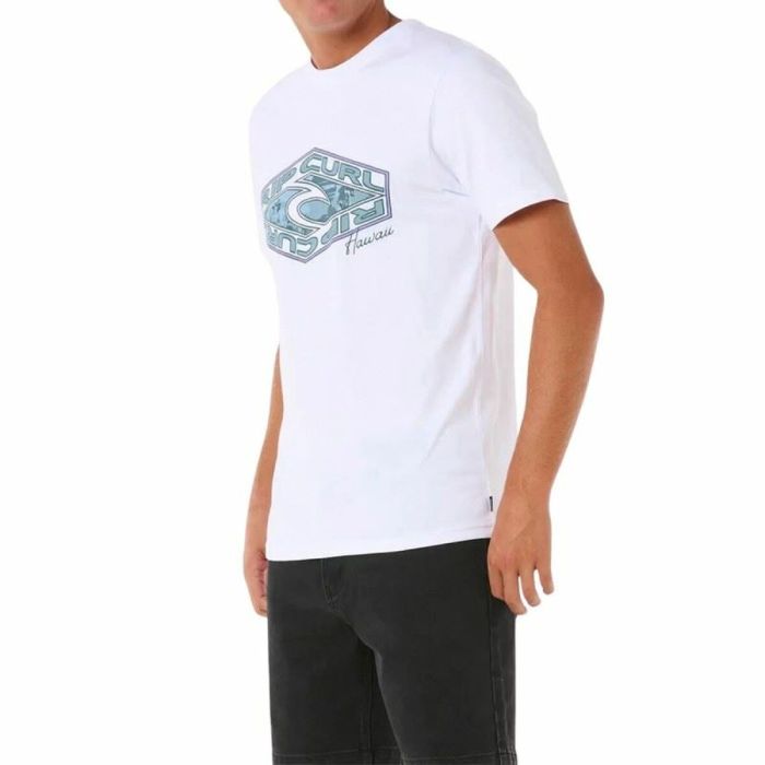 Camiseta de Manga Corta Hombre Rip Curl Refill Tee Blanco XL 2 Camiseta de Manga Corta Hombre Rip Curl Refill Tee Blanco XL 2