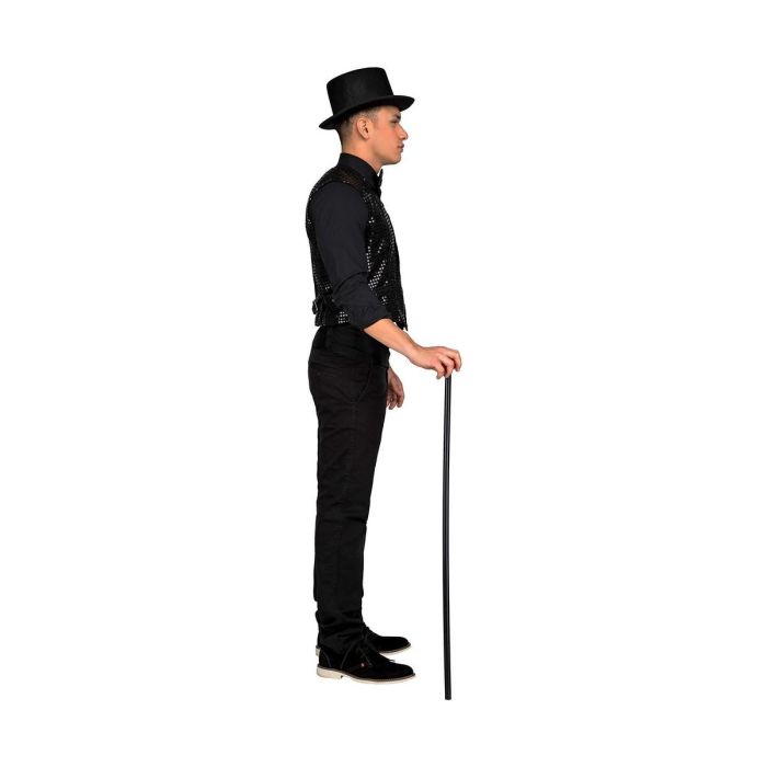 Disfraz chaleco showman negro talla m-l 4