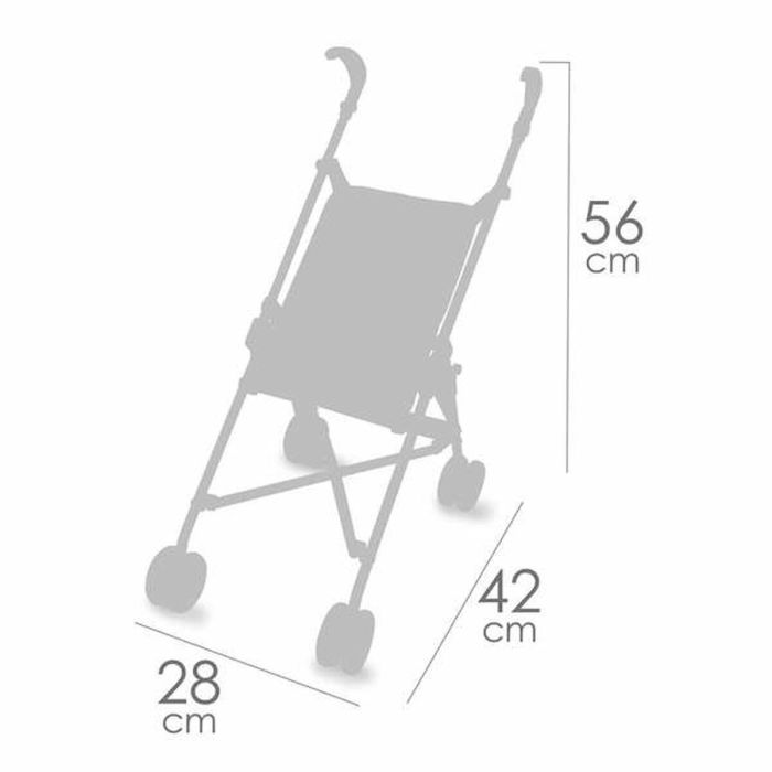 Silla de muñeca plegable coco para muñecas de hasta 48 cm 28x42x56 cm 2 Silla de muñeca plegable coco para muñecas de hasta 48 cm 28x42x56 cm 2