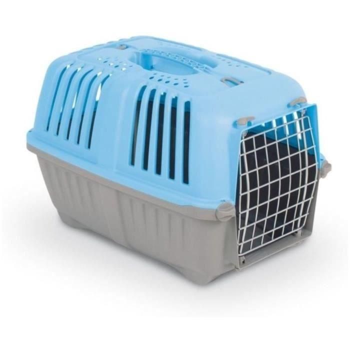 Aime Cesta de Transporte Pratiko para Perro y Gato con Ventilación Óptima, Puerta Segura y Rejilla Metálica 48x31x32 cm Rojo/Beige Aime Cesta de Transporte Pratiko para Perro y Gato con Ventilación Óptima, Puerta Segura y Rejilla Metálica 48x31x32 cm Rojo/Beige