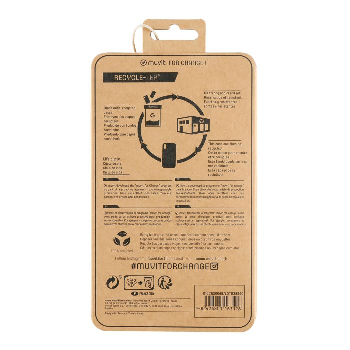Muvit Funda Recycletek para Apple iPhone 12 - Ecológica y Reciclable 4 Muvit Funda Recycletek para Apple iPhone 12 - Ecológica y Reciclable 4