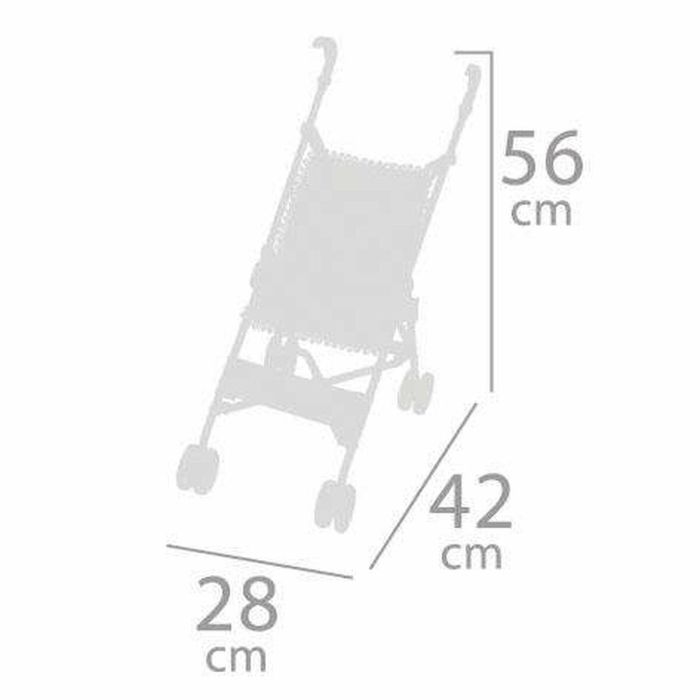 Silla de muñeca plegable verona para muñecas de hasta 48 cm 28x42x56 cm 2