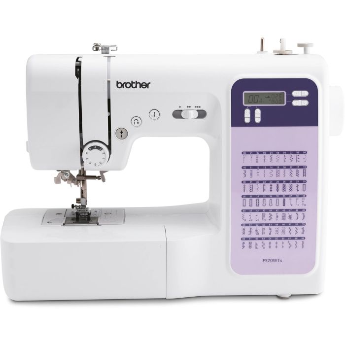 Brother FS70WTx Máquina de coser electrónica con 70 puntadas, enhebrador de agujas, pantalla LCD, brazo libre y amplio espacio de trabajo. 0 Brother FS70WTx Máquina de coser electrónica con 70 puntadas, enhebrador de agujas, pantalla LCD, brazo libre y amplio espacio de trabajo. 0