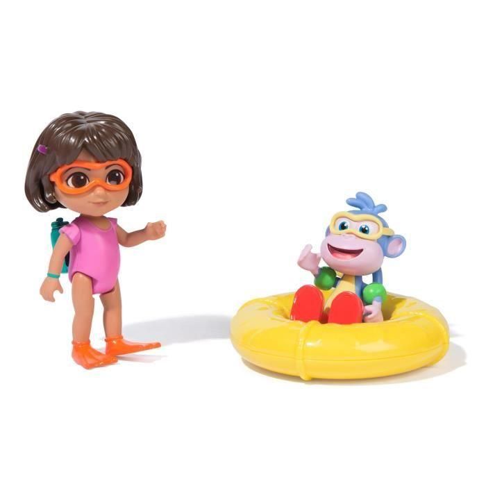 Spin Master 6073670 - Pack Figuras articuladas Dora la Exploradora y Botas con accesorios de natación - +3 años 4