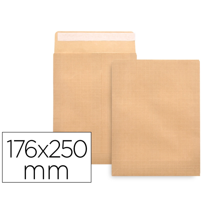 Liderpapel Sobre Bolsa B5 176x250 mm Kraft Tira de Silicona Caja 500 Unidades 0 Liderpapel Sobre Bolsa B5 176x250 mm Kraft Tira de Silicona Caja 500 Unidades 0