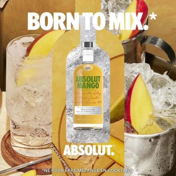 Absolut - Mango - Vodka aromatizado - 38,0% Vol. - 70cl 3