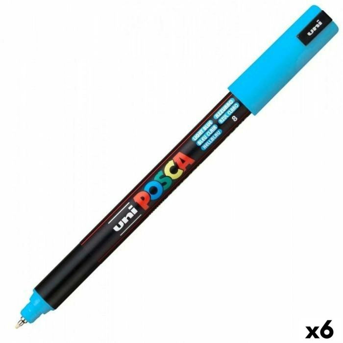 Rotuladores POSCA PC-1MR Azul Azul claro (6 Unidades) 0 Rotuladores POSCA PC-1MR Azul Azul claro (6 Unidades) 0