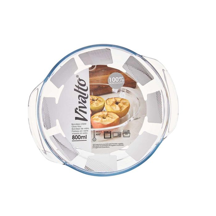 Bandeja Borosilicato Redonda Asas 800Ml Vivalto 19X5CM (18 Unidades) 2 Bandeja Borosilicato Redonda Asas 800Ml Vivalto 19X5CM (18 Unidades) 2