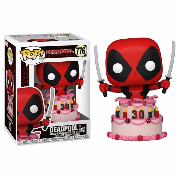 FUNKO POP! Marvel Deadpool 30th Deadpool in Cake - Figura de Vinilo 9cm 4