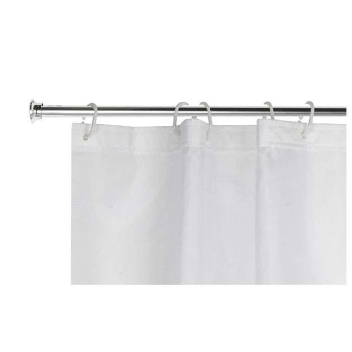 DKD Home Decor Barra Cortina Extensible Basicos Plateado de Aluminio y Goma, 3x3x110 cm, Pack 10 Unidades 1