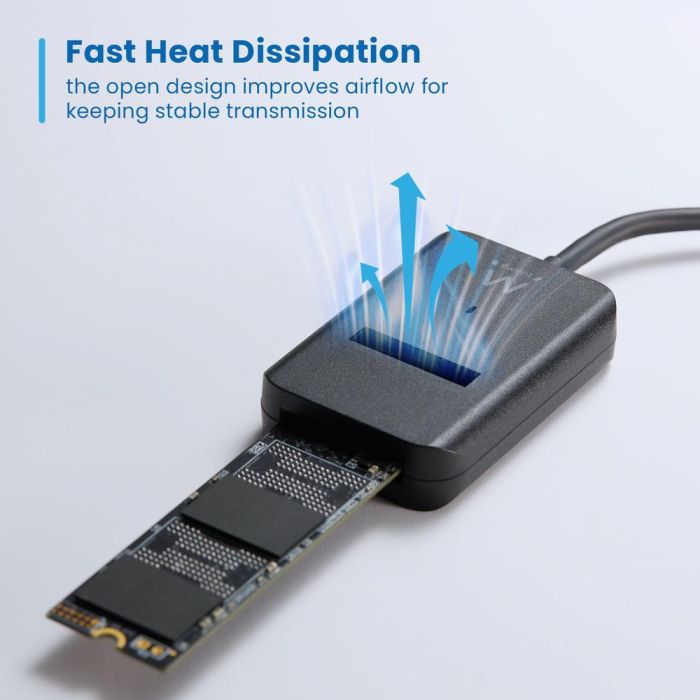 EWENT EW7066 Docking SSD M.2 NVMe/SATA USB 3.2 Gen 1 Type-C Negro ABS 10Gbit/s 4 EWENT EW7066 Docking SSD M.2 NVMe/SATA USB 3.2 Gen 1 Type-C Negro ABS 10Gbit/s 4