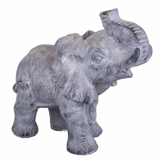 Figura Decorativa Alexandra House Living Gris Magnesio Elefante 26 x 40 x 35 cm