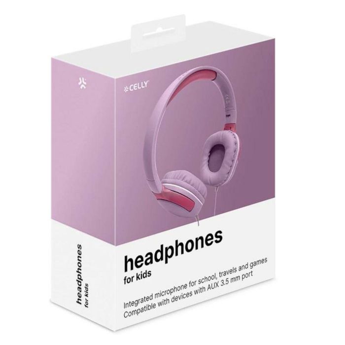 Auriculares Celly KIDSBEAT2PK Rosa 10