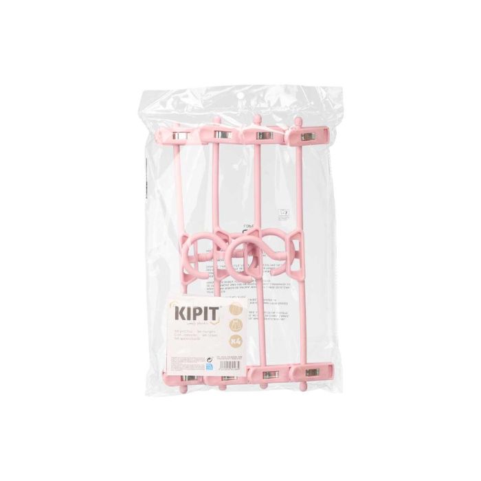 Set 4 Perchas Pinzas Kipit 3 Colores - Azul, Rosa, Verde - 34x5.5x21 cm (24 Unidades) 2 Set 4 Perchas Pinzas Kipit 3 Colores - Azul, Rosa, Verde - 34x5.5x21 cm (24 Unidades) 2