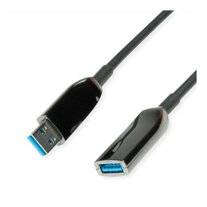 ROLINE Cable USB 3.2 Gen 1 (5 Gbit/s) A Macho a A Hembra, 10 m, Negro (12.04.1075) ROLINE Cable USB 3.2 Gen 1 (5 Gbit/s) A Macho a A Hembra, 10 m, Negro (12.04.1075)