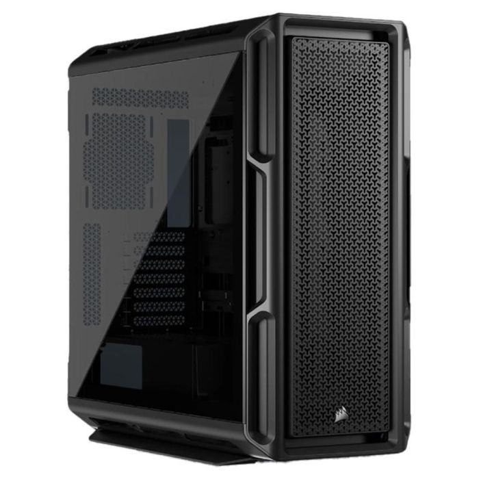 Corsair 5000T Caja PC Gaming Semitorre ATX de Alto Rendimiento, Paneles Vidrio Templado Negro, Compatible con USB-C