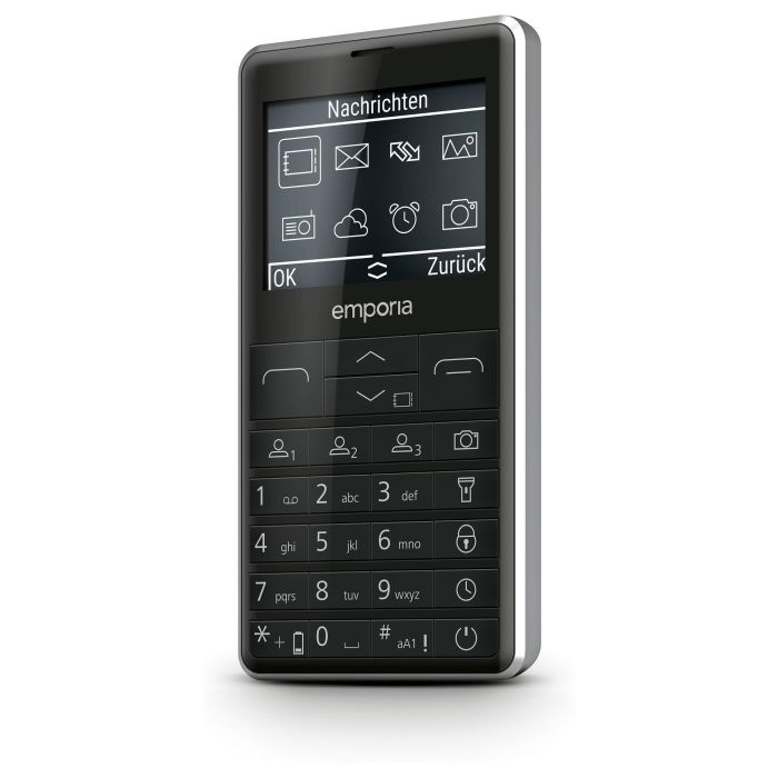 Emporia PRIME M76 LTE Teléfono Senior 4G con Teclado, Pantalla 2.31", Cámara 2 MP, 64 MB RAM, 128 MB ROM, 1400 mAh, Color Negro